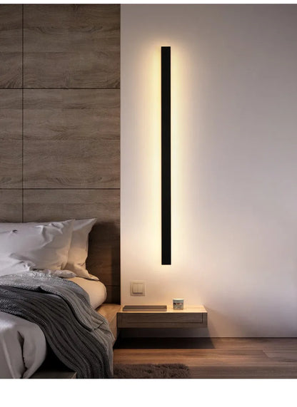 Outdoor Waterproof Wall Lamp LED Strip Background Wall Lamp Stair Garden Lamp Living Room Bedroom Bedside IP65 Wall Lights