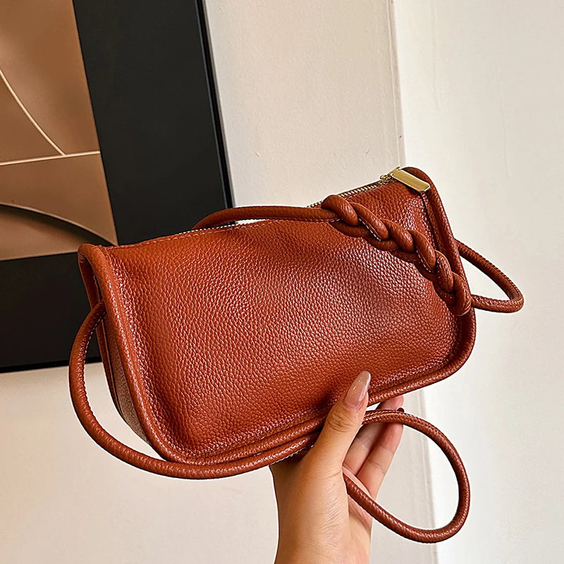100%Real Cowhide Genuine Leather Sac Fashion Women Crossbody Bags For Ladies New High Capacity Shoulder Bag Handbag Female Purse
