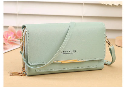 2024 New Women's Wallet Korean Multifunctional Shoulder Bag Mid-length Clutch Coin Purse