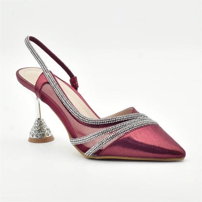 Fashion Party Italian Shoe Bag Set Ladies Shoe with Matching Bag Set 2024 Designer Shoes Women Luxury 2024 Nigerian Party Pumps