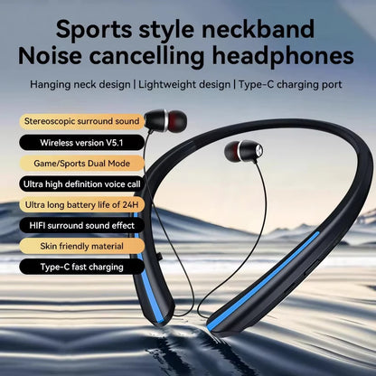 Neckband Wireless Earphone HX801 Bluetooth Earbuds Noise Cancelling Waterproof Headset In Ear Headphones for Xiaomi