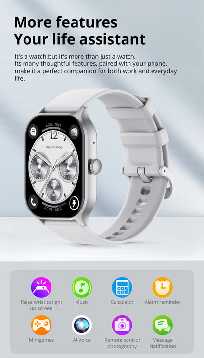 COLMI P77 Smartwatch, Up to 11 day battery life,  Massive 700mAh battery, 2 inch display, Health Management Smart Watch