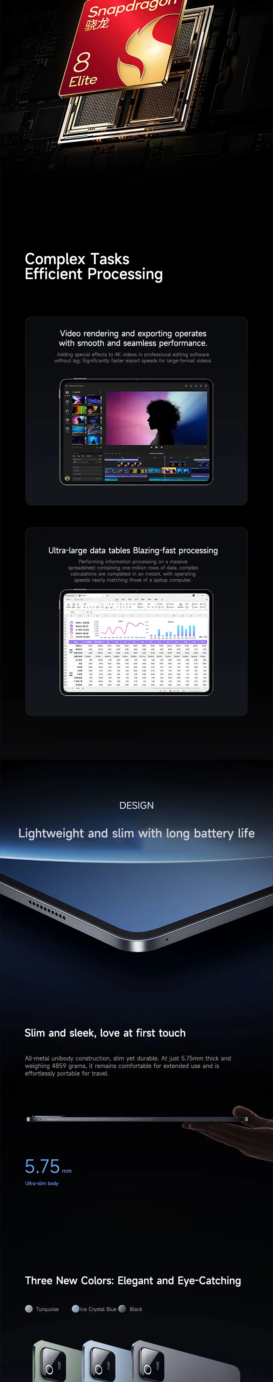 Xiaomi Pad 8 Pro 2025 11.2-inch 3.2K display Snapdragon 8 Ultra Edition  Xiaomi HyperOS 3 144Hz  9200mAh battery Tablet