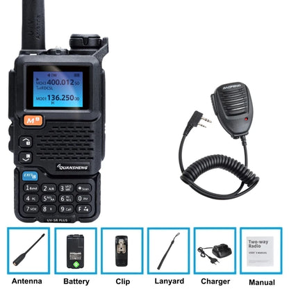 Quansheng Uv-5R Plus Walkie Talkie Dual Band Am Vhf Uhf Ham Radio For Baofeng Uv-5R Two Way Radio Outdoor Camping Hiking