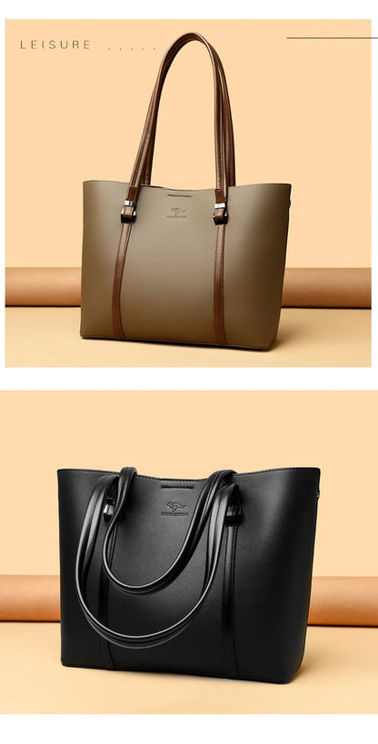 Large Capacity Shopping Bag for Daily Commuting Hand Bags Luxury Shoulder Bags High Quality Pu Leather Hnadbags Caual Tote Sac