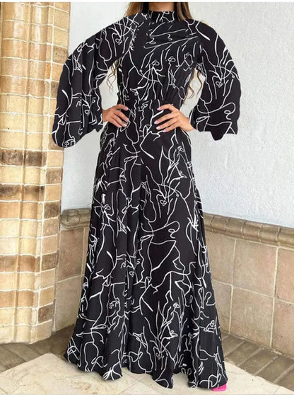 TRAF Autumn Fashion Back Zipper Jumpsuit Women's Casual Long Sleeve Tie Knot Strap Jumpsuits Loose Wide Leg Pants Streetwear