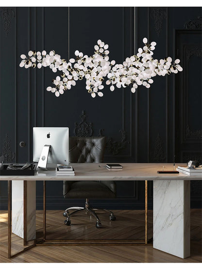 Nordic Luxury Grapes Bunch Hanging Chandelier Lamp for Dining Room Living Room Loft Villa Hotel Hall Decor Pendant Lights
