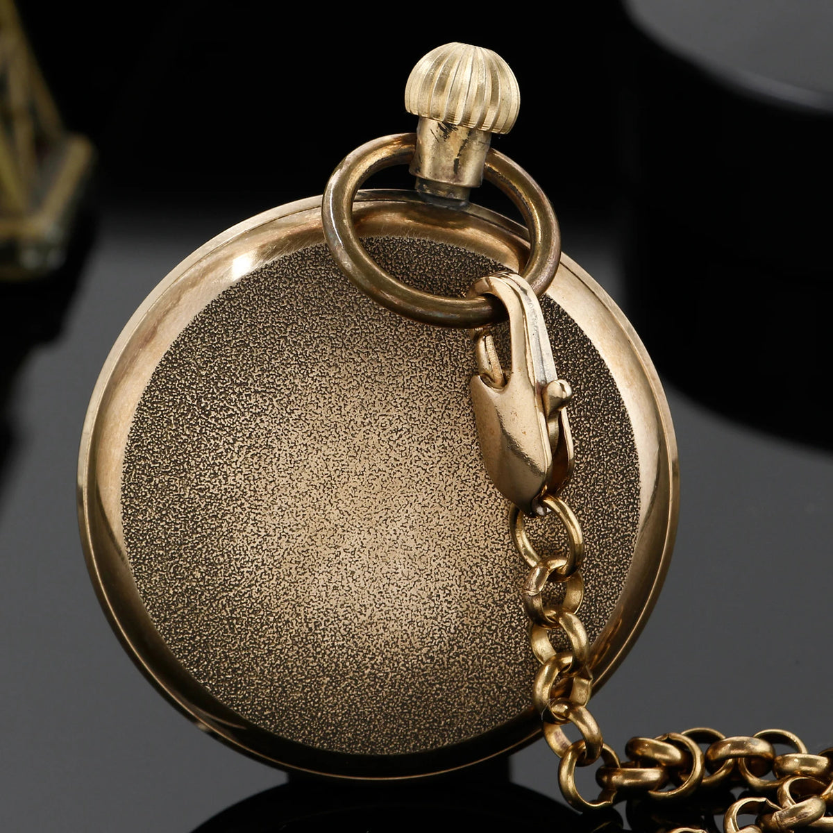 New Luxury Vintage Mechanical Pocket Watch Multifunctional Moon Hand Wind Fob Chain Watches Relogio De Bolso Gifts for Men Woman