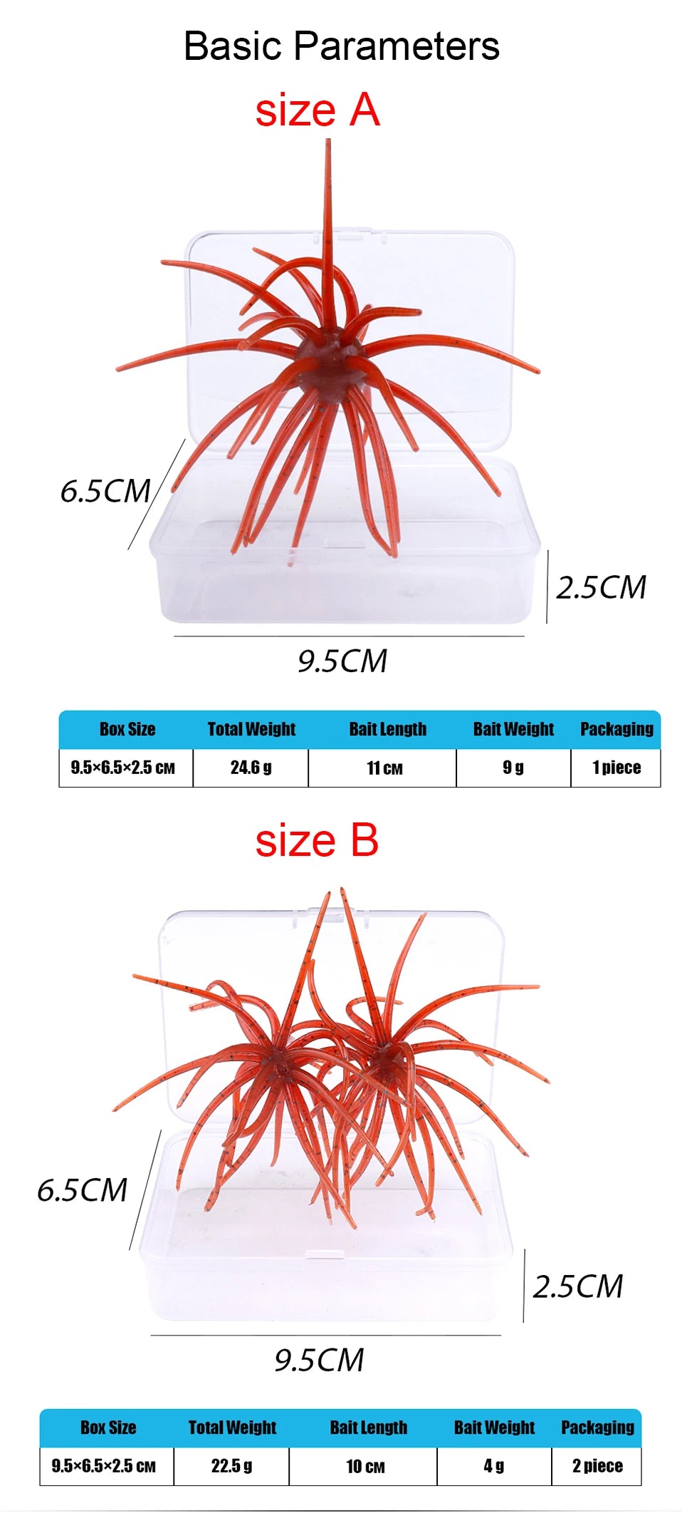 TREHOOK TPE Sea Urchin Soft Fishing Lure 9cm 4g 11cm 9g Silicone Bait for Bream Bass Pike Tilapia Winter Fishing