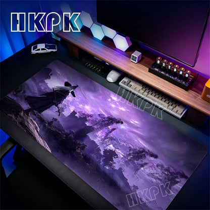 Gaming Mouse Pad XXL Deskmat Anime Pc Accessories Mousepad E-Eldens R-Ring Mat 90x40cm Gamer Large Desktop Extended Desk Carpet