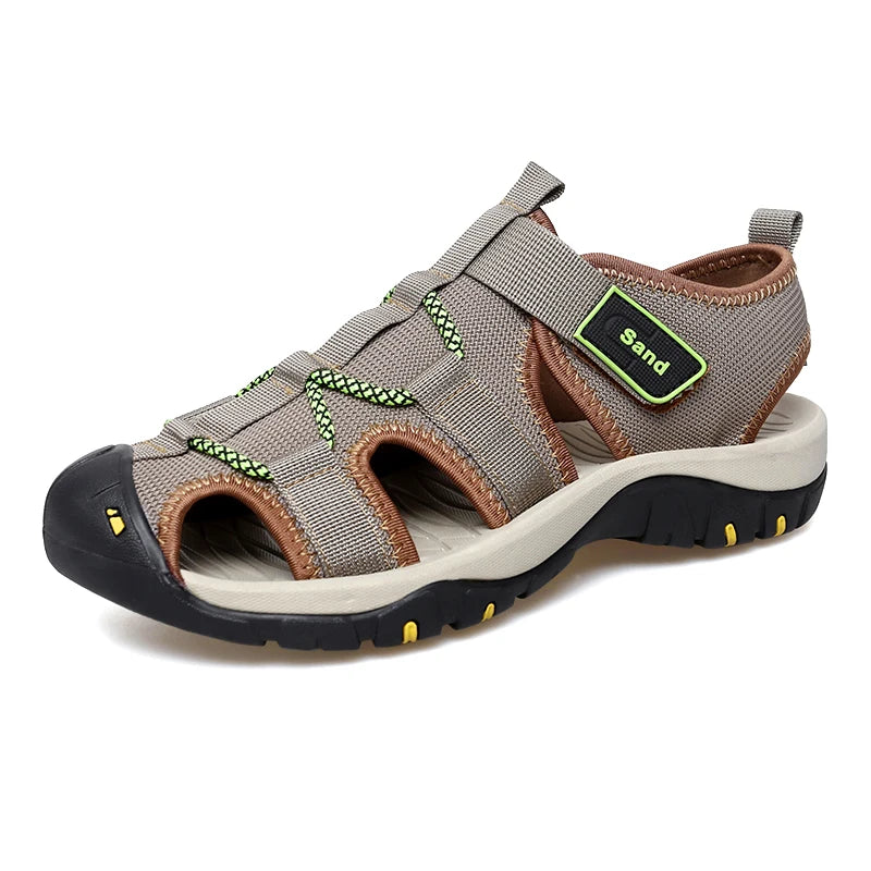 Mens Sandals Breathable Summer Outdoor Anti Slip Wear-resistant Soles Casual Shoes Youth Walking Lightweight Beach Wading Shoes