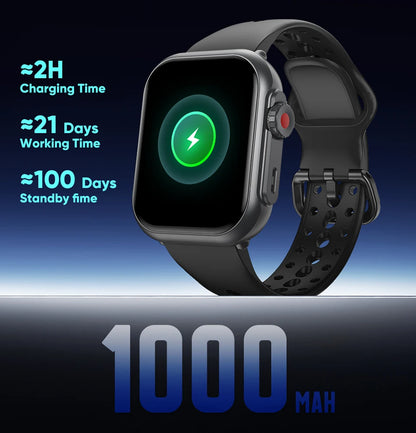 2026 New 1000 mAh Smart Watch Men Women 1.85“HD AMOLED GPS track Full Touch Screen IP68 Waterproof Bluetooth Call SmartWatch Man