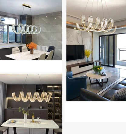 Nordic Minimalist Home Decor Lighting Fixtures, Living Room Bedroom Dining Room Indoor Chandelier Pendant Lights