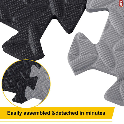1-20PCS Soft Foam Interlocking Carpet Tiles - Non-Slip Puzzle Floor Mats Ideal for Home Gym and Baby Playroom  Rugs for Bedroom