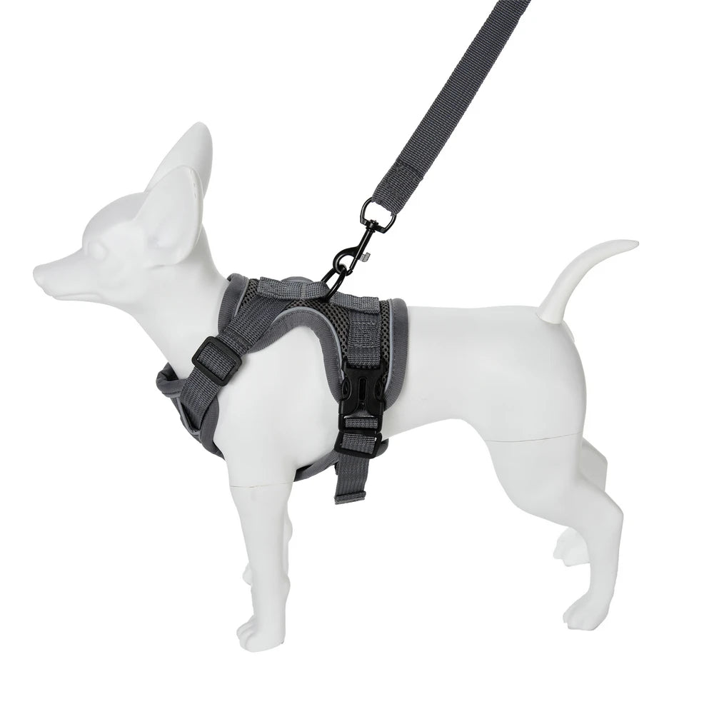 Dog Harness Leash Set For Small Medium Dogs Cat Hiking Adjustable Puppy Leash Reflective Harness Vest Chihuahua Pug Pet Supplies