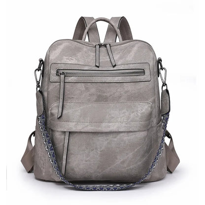 Trendy Women's Backpack Soft Leather Versatile Shoulder Crossbody Bag Large Capacity Travel Backpack Designer Luxury Storage Bag