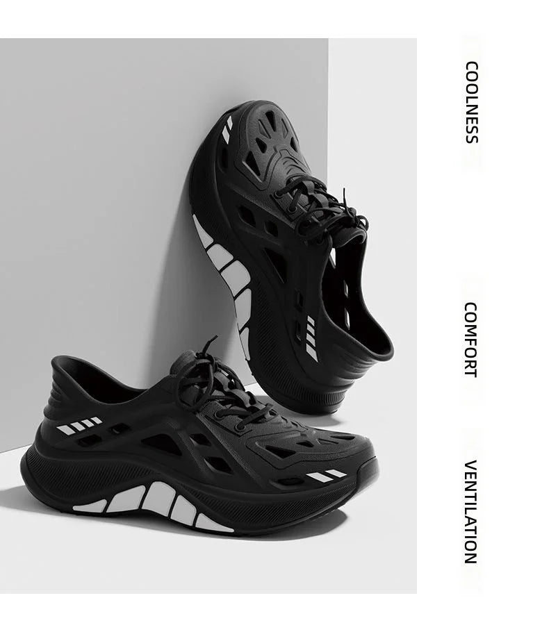Mens Slippers Summer Outdoor Beach Sandals Garden Shoes Clogs For Men Non Slip Slides Flip Flops Zapatos Hombre Chinelos Masculi