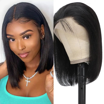 Bob Wig Human Hair Lace Front Wigs Human Hair Human Hair Wigs Transparent 13X4 Straight Lace Frontal Bob Wigs Cheap wigs
