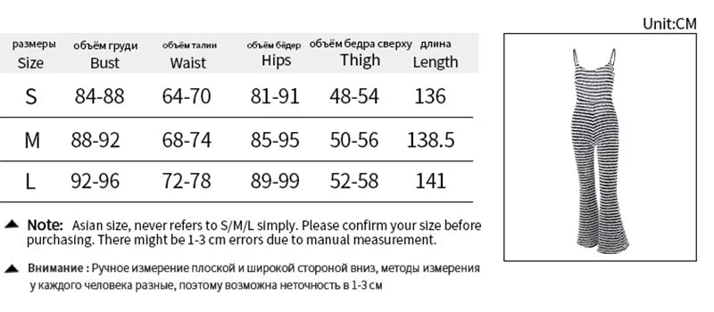 OMSJ New Style Backless Jumpsuits For Women Sexy Camisoles High Waist Hip Lifting Striped One-piece Rompers Flare Pants Clubwear
