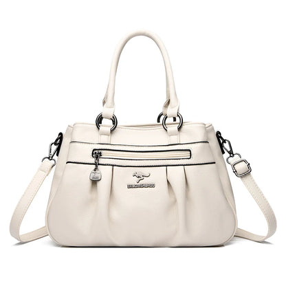 Three Layers Luxury Casual Tote Women Bag High Quality Leather Ladies Hand Bags for Women Big Shoulder Crossbody Bags Sac A Main