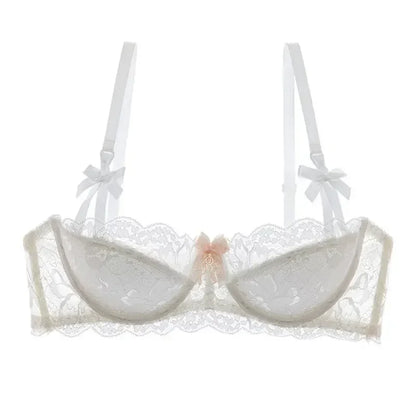 MOYISU French Romantic Lace Comfortable Breathable セクシー Tushy Slim Bra Collection Pure Desire Girls Push Beautiful Underwear SET