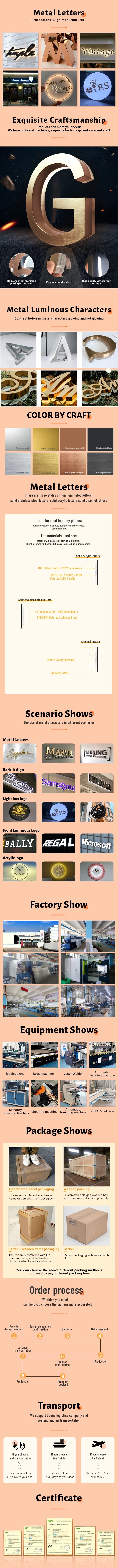 Custom Business Large 3D Led Letter Illuminated Sign Backlit Business Logo Signage Storefront Beauty Salon Sign Dropshipping