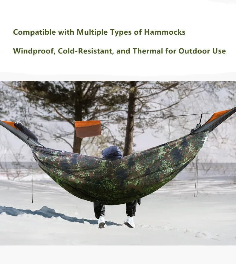 TRAVELER Bushcraft Quick-Deploy Hammock with Mosquito Net, Integrated Ridgeline & Anti-Roll Design for Wilderness Camping