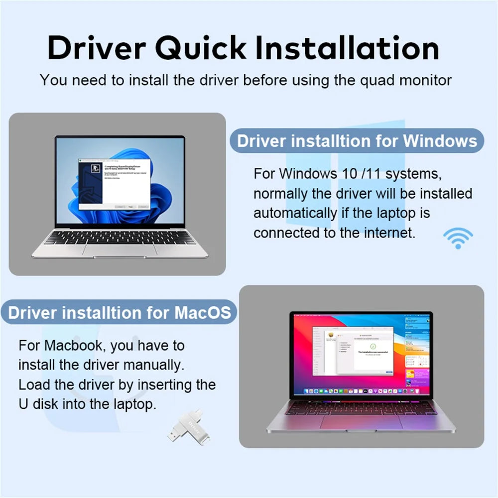 Rospider 18.5 inch Triple Screen Extender 1080P IPS Portable Monitor Gaming Display for 12 to 18 inch Laptop MacBook Windows