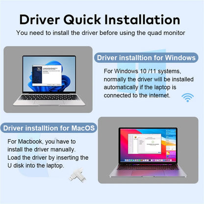 Rospider 18.5 inch Triple Screen Extender 1080P IPS Portable Monitor Gaming Display for 12 to 18 inch Laptop MacBook Windows