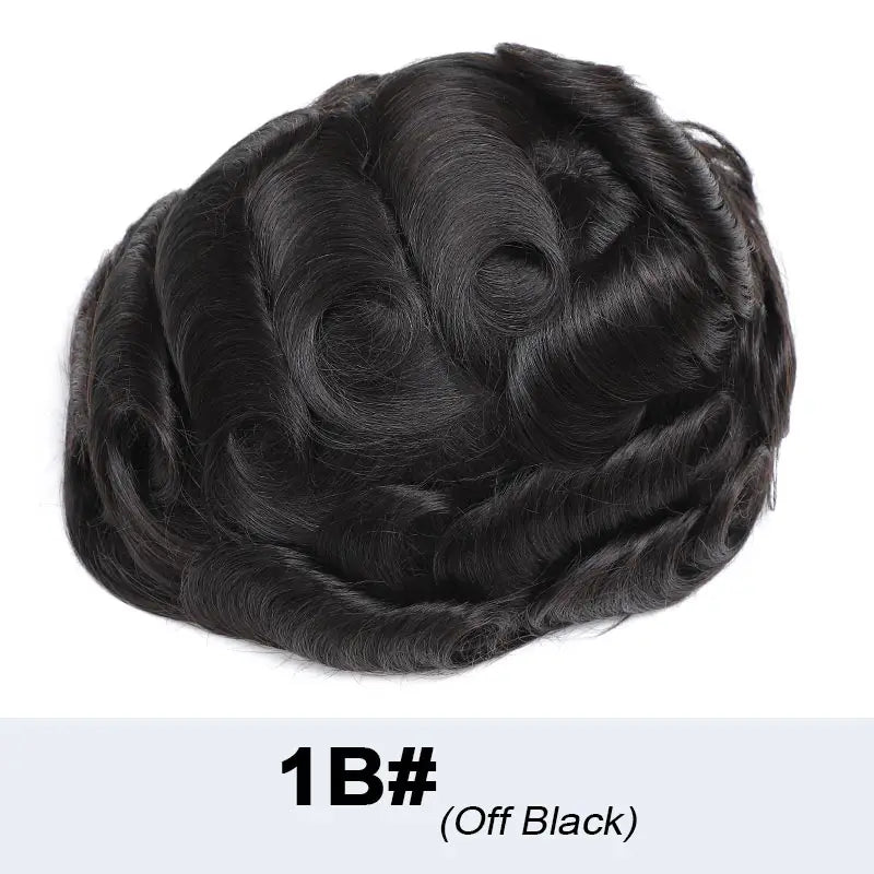 Toupee French Lace In Front Wigs For Man Mono Lace Men's Hair Prosthesis Men's Wigs Human Hair Mono PU Wig Male Hair Prosthesis
