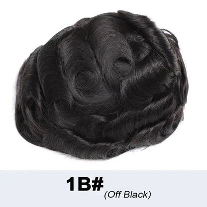Toupee French Lace In Front Wigs For Man Mono Lace Men's Hair Prosthesis Men's Wigs Human Hair Mono PU Wig Male Hair Prosthesis