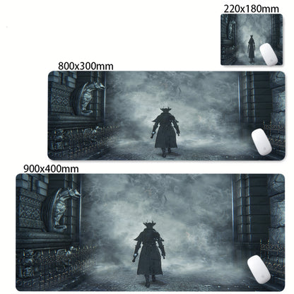 HD Printing Bloodborne Large Size Pc Mousepad Game Decoration Computer Non-slip Rubber Mouse Pad Office Keyboard Desk Mat Carpet