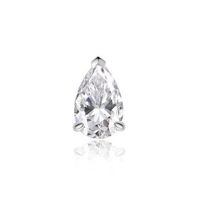 3-5CT Pear Cut Moissanite Pendant Necklace 925 Sterling Silver 18k Gold Plated 1.5mm Chain Party Wedding Jewelry for Women Gift