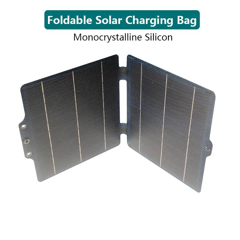 5V 10W ETFE Portable Foldable Solar Charge Panel USB/Type-C Output Foldable Solar Bag Fast Charging for Power Bank Phone Charge