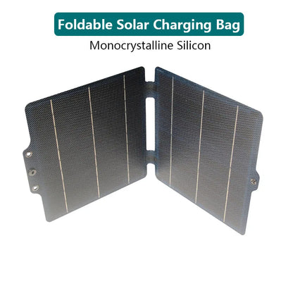 5V 10W ETFE Portable Foldable Solar Charge Panel USB/Type-C Output Foldable Solar Bag Fast Charging for Power Bank Phone Charge