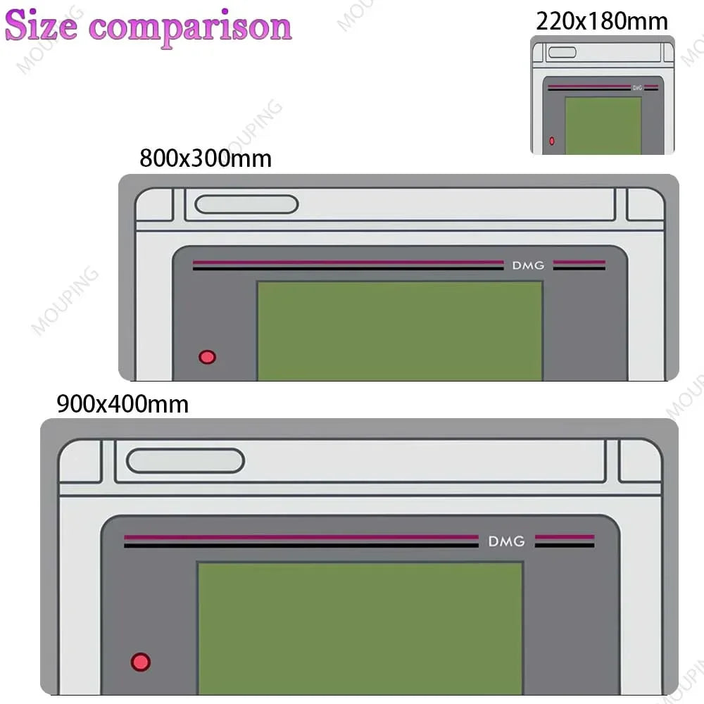 Xxl Mouse Pad Dualshot 2 Black Deskmat Playmat Laptop Anime Gaming Keyboard Rubber Pad on The Table Mouse Mat Pc Carpet