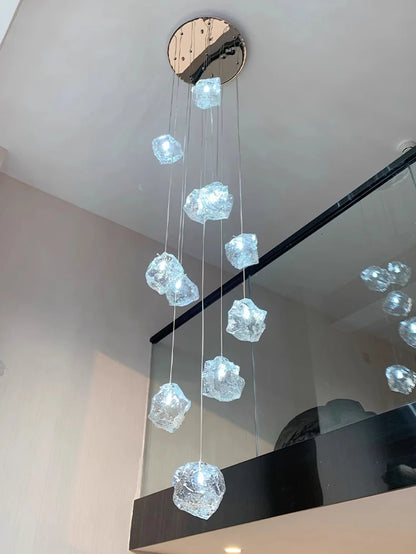 Light luxury home decoration pendant light, staircase light, living room pendant light, dining room light, indoor lighting