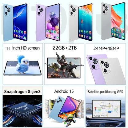 2026 New Original Pad 16 PRO Snapdragon 8Gen3 Android Tablet 16 11Inch Hd 24Gb+2Tb 20000 Mah 5g DualSim Bluetooth Wifi TabletsPc