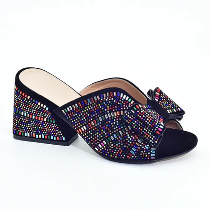 2026 Italian Elegant Women Party Pumps Decorated with Rhinestone Plus Size Women Shoes 43 High Heels Women Pumps Platform Heels
