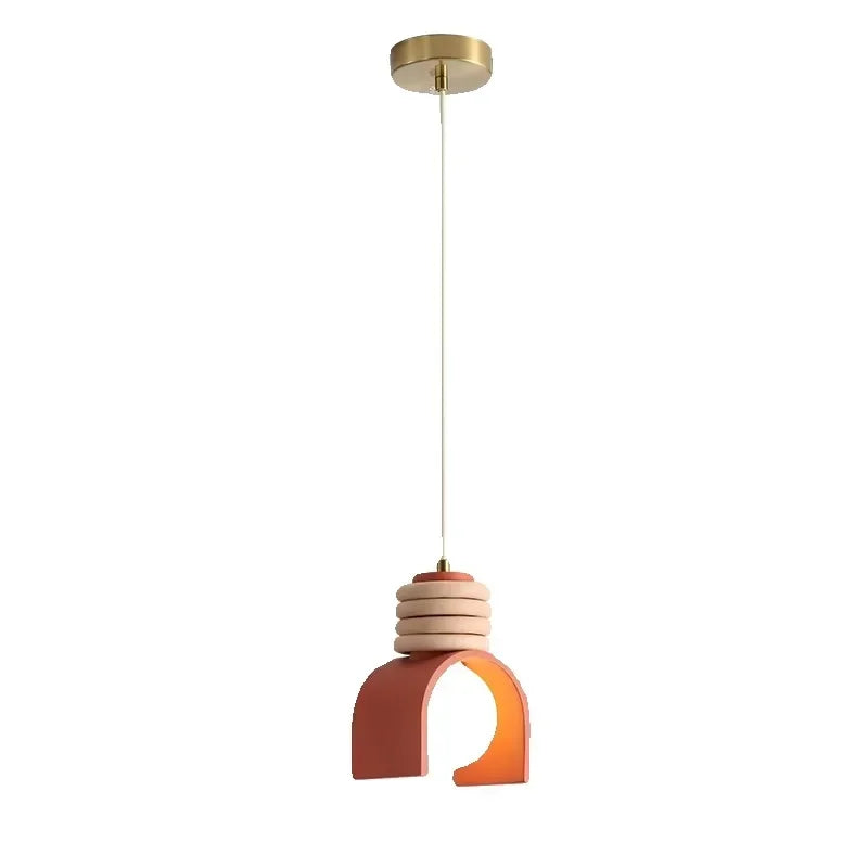 Japanese Wabi-sabi Bedroom Bedside Lighting Retro Macaron Chandelier Lights American Bar Pendant Lights Luminaria LED