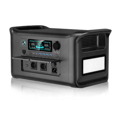 RV Camping CTOLITY AP1000 AP2000 1800W/2400W Solar Generator  Portable Mobile Power Station 200W Solar Panels Portable Foldable