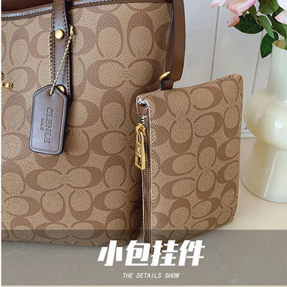 European and American Fashion Printed Large Capacity Women's Bag 2026 New Trendy Retro Luxury Single Shoulder Tote Bag
