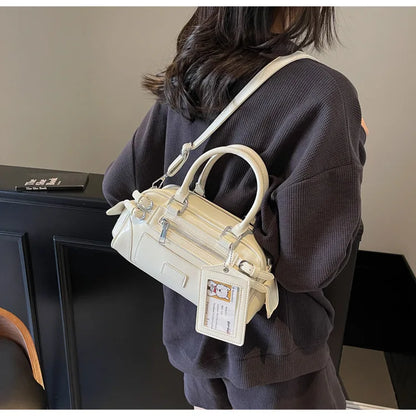 Stylish Design Glossy PU Sqeare Shoulder & Crossbody Bags Solid Zipper Hot Trendy Designer Style Handbags for Women 2025 New