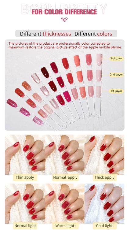 BORN PRETTY 10ml Cat Magnetic Gel Nail Polish Moonlight Glass Bead Water Light Crystal Soak Off UV Varnish For DIY Nail Art