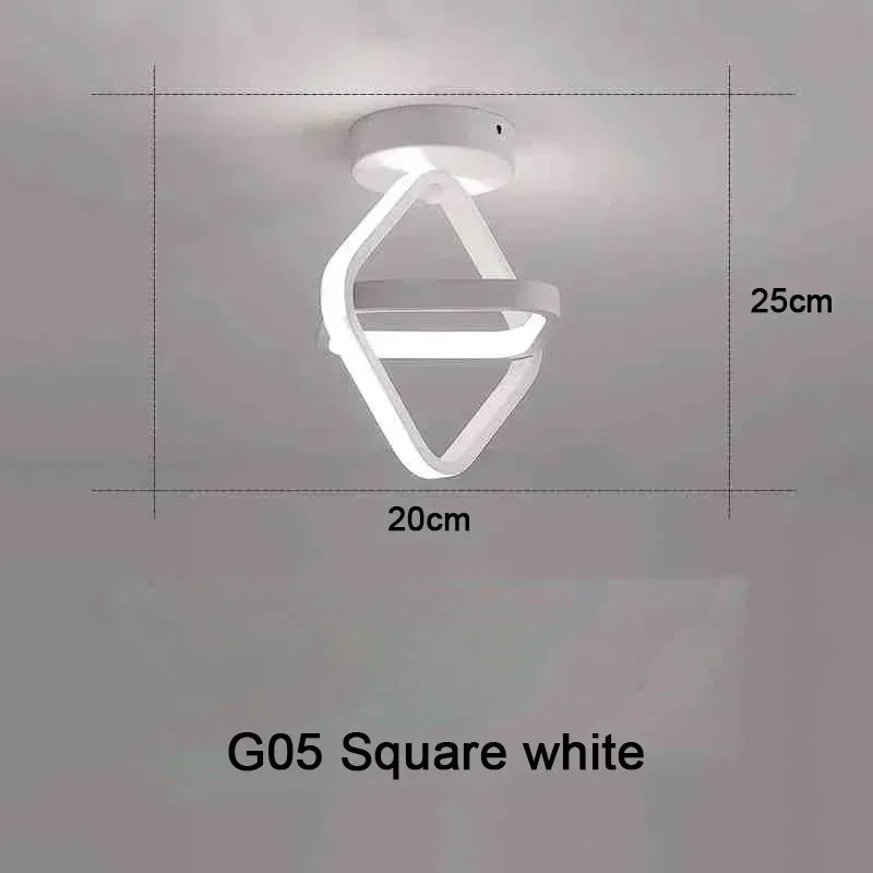 LED Strip Aisle Ceiling Lights Modern Minimalist Living Room Lamps For Balcony Entrance Staircase Home Decor corridor lamp
