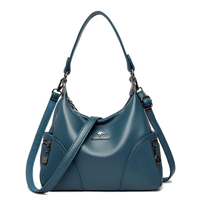 The New Style Bag Leather Luxury Handbags Women Bag Designer Solid Color Women Shoulder Messenger Bags for Women 2024 Sac A Main