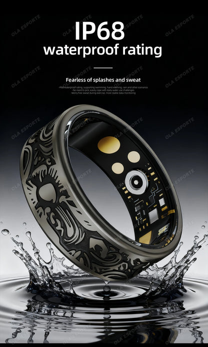 2026 Smart Ring Heart Rate Blood Pressure Blood Oxygen Sleep Monitoring Step Counting Activity Tracking Shared Waterproof Ring