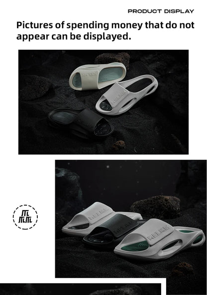 KELEME Summer Men's Slippers Super Soft EVA Slip-on Slippers For Men Fashion Wear-resistant Platform Outdoor Beach Shoes 2023