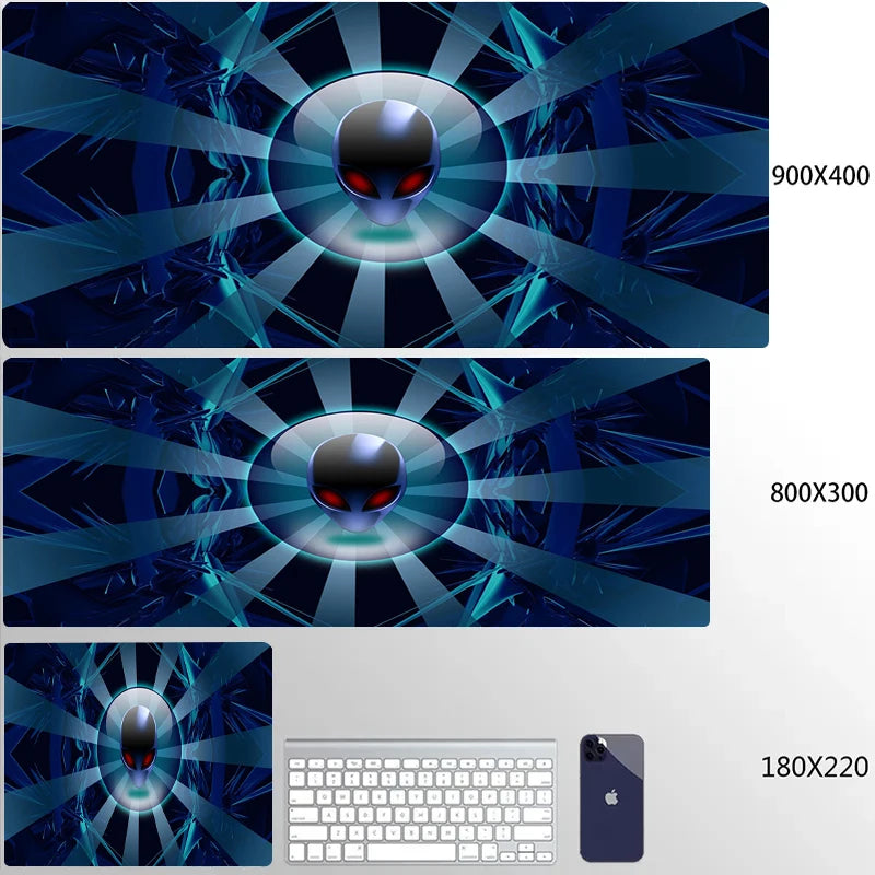 XXL Mouse Pad Computer Custom Desktop Mouse Pads Alienware LOGO Mousepad Natural Rubber Lauge Mouse Mat Anti-slip Soft Carpe