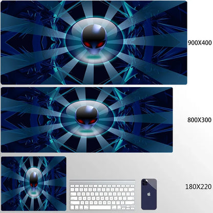 XXL Mouse Pad Computer Custom Desktop Mouse Pads Alienware LOGO Mousepad Natural Rubber Lauge Mouse Mat Anti-slip Soft Carpe